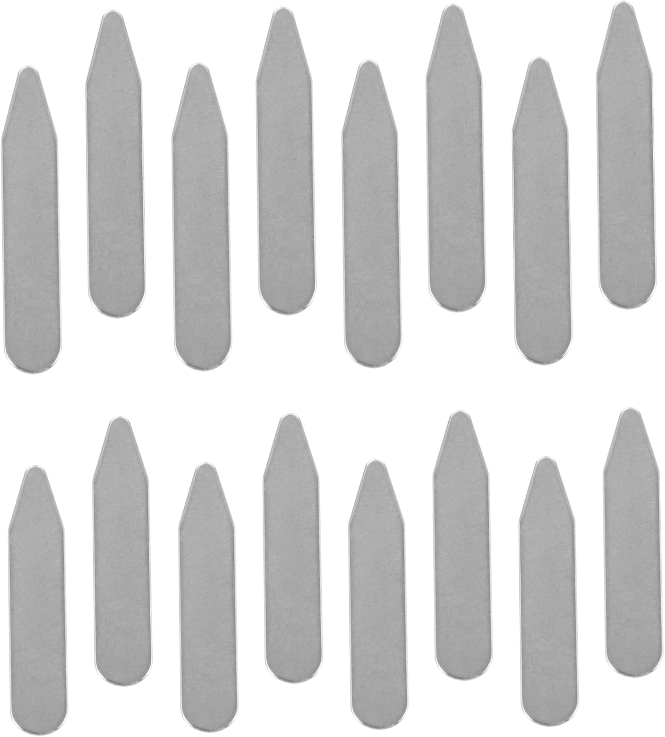32pcs Men's Collar Stays Collar Inserts for Crisp Formal Shirts Long Sleeve Stays Extendable for Suit