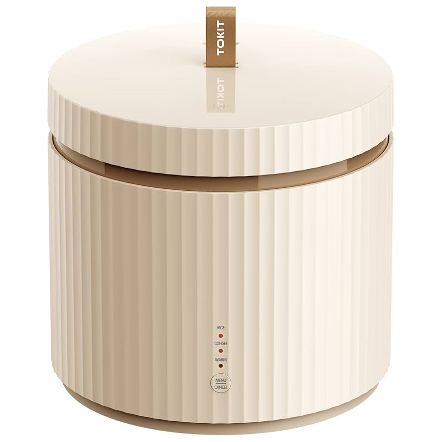 Cuociriso Elettrico Kisidus 1L - Compatto Con Rivestimento Antiaderente E Accessori