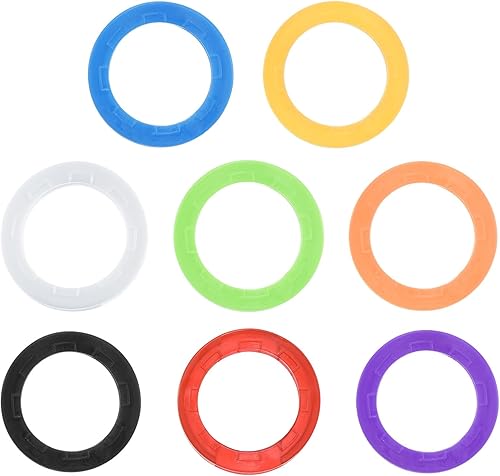 PATIKIL Juego de 24 fundas para llaves, anillo, codificación, identificadores, funda protectora de silicona para oficina, casa, apartamento, 8 PATIKIL Juego de 24 fundas para llaves, anillo, codificación, identificadores, funda protectora de silicona para oficina, casa, apartamento, 8