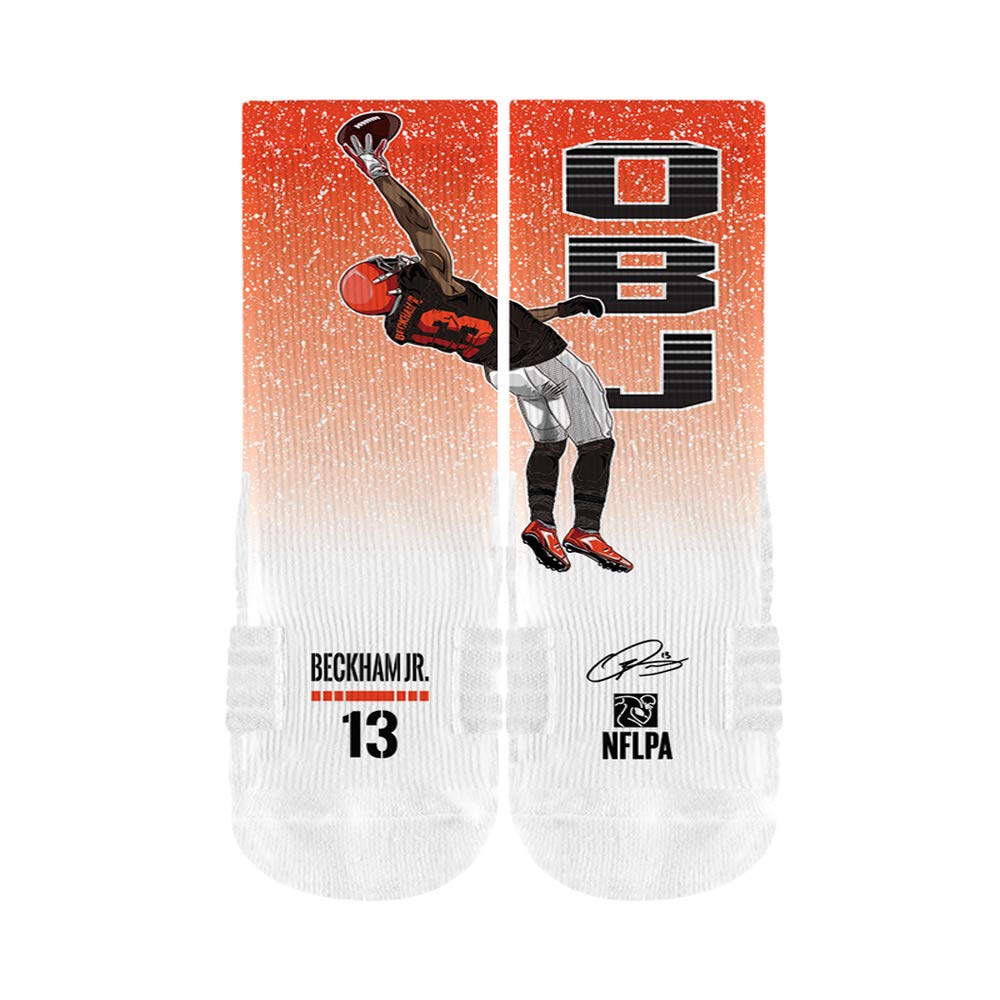 StridelineCleveland Browns Odell Beckham, Jr.US Football Socks Size 7.5-11.5