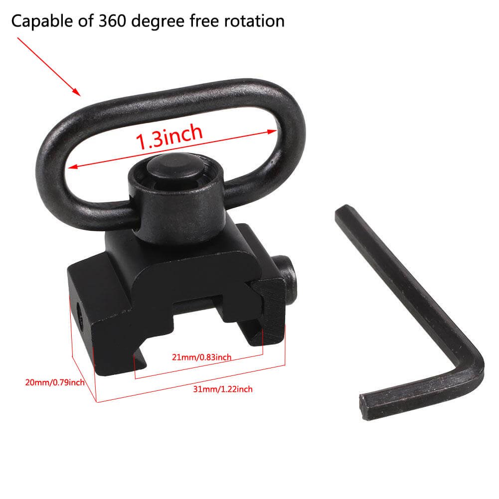 Buy NIDAYE QD Sling Swivel Mount Sling Swivel with Base Rail Mounted