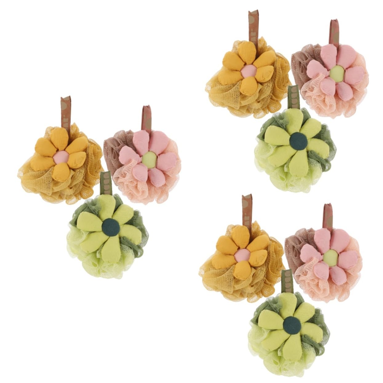 Housoutil 9piezas Esponjas De Ducha Natural Loofah Para Exfoliación Corporal Suaves y Efectivas Para Baño