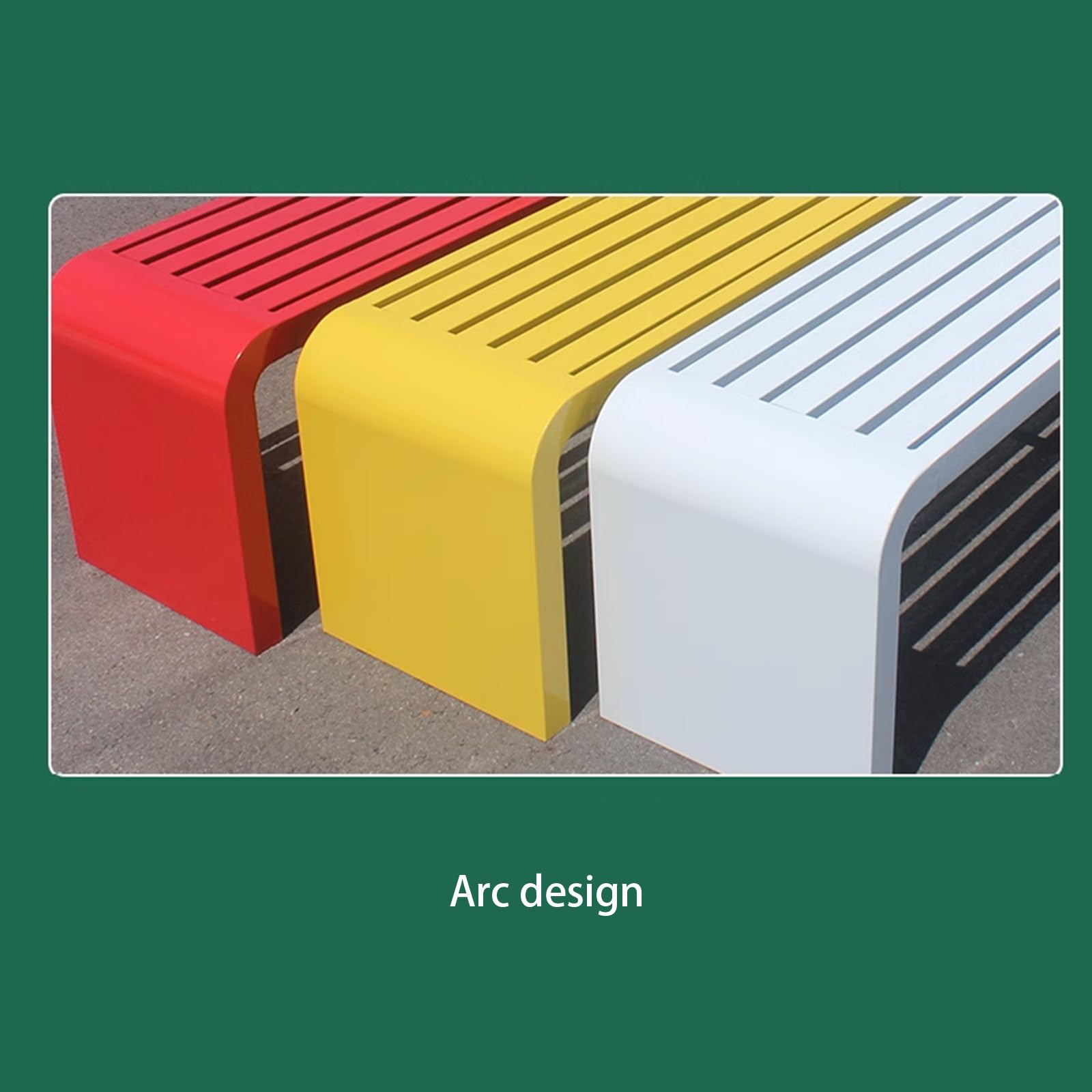 HASMI Panca Giardino Esterno, Panchine da Parco in Metallo per Esterni,  Materiale in Lamiera d'Acciaio Zincata, per Portico, Sentiero, Cortile,  Prato, Arredamento, Ponte, ECC. : Amazon.it: Giardino e giardinaggio