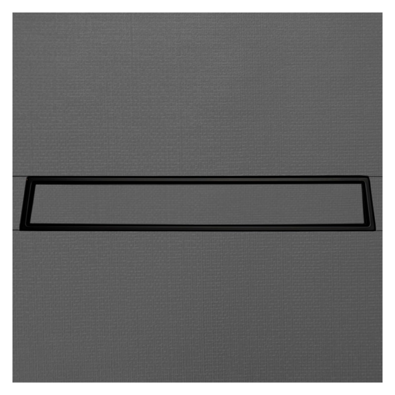 Scarico a Pavimento SUS304 Tubo Nascosto a Pavimento 60 cm di Lunghezza Hotel Bagno Cucina Pavimento Nero