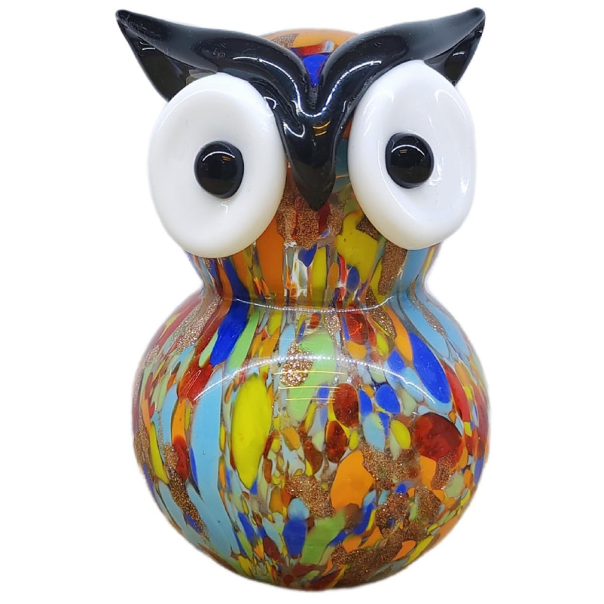 Hibou en Verre pour Décoration de Bureau : Lampe de Nuit Simple et Simple à Placer