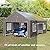 DetalleGo Carport, 13x20 ft Heavy Duty Carport Canopy with Removable Sidewalls and Doors, Portable Garage with Roll-up Ventilated Windows Storage Shelter for Car, Truck, SUV, Boat