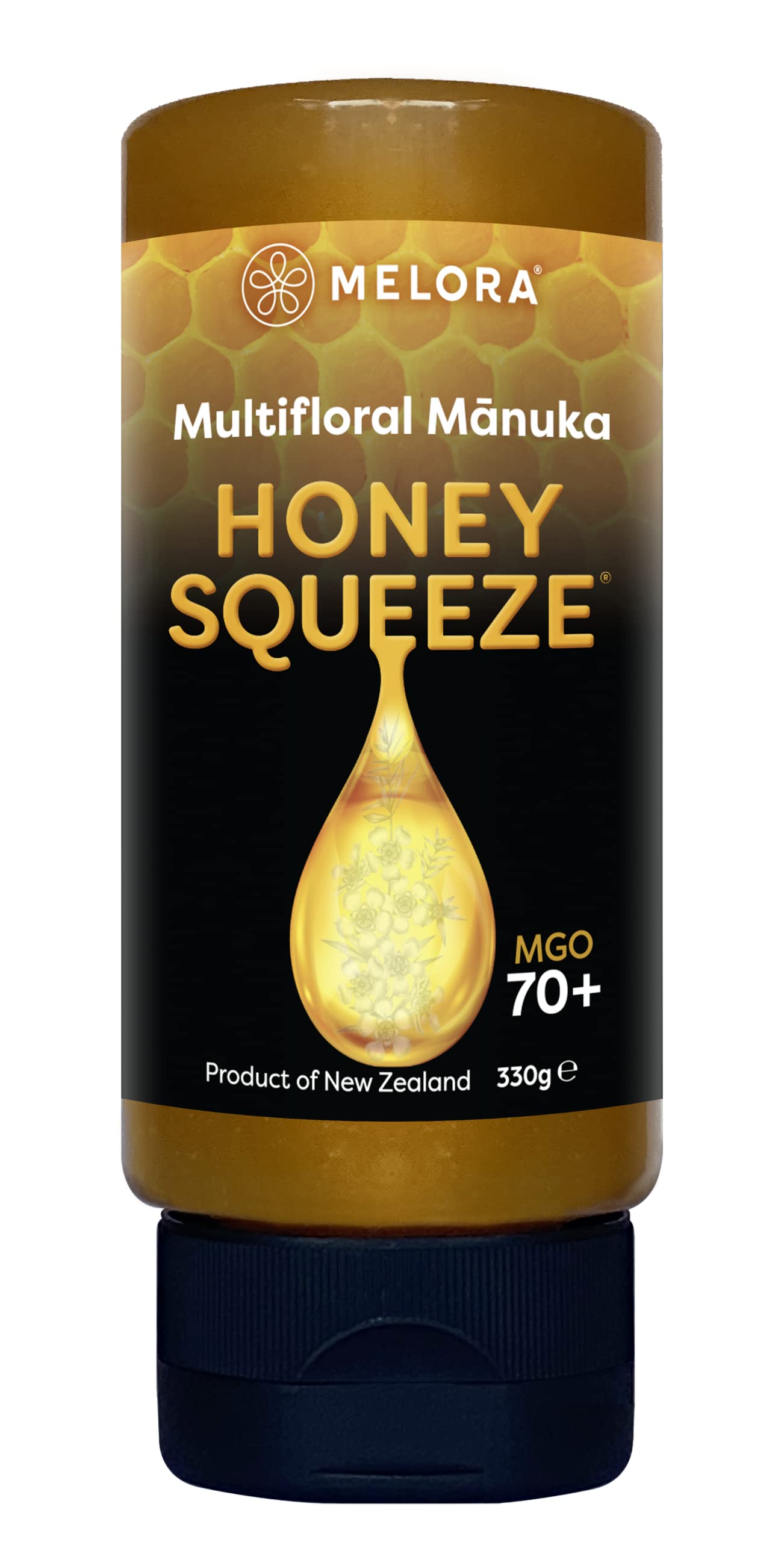Melora 100% Pure & Certified Mānuka Honey Squeeze Bottles (Original)