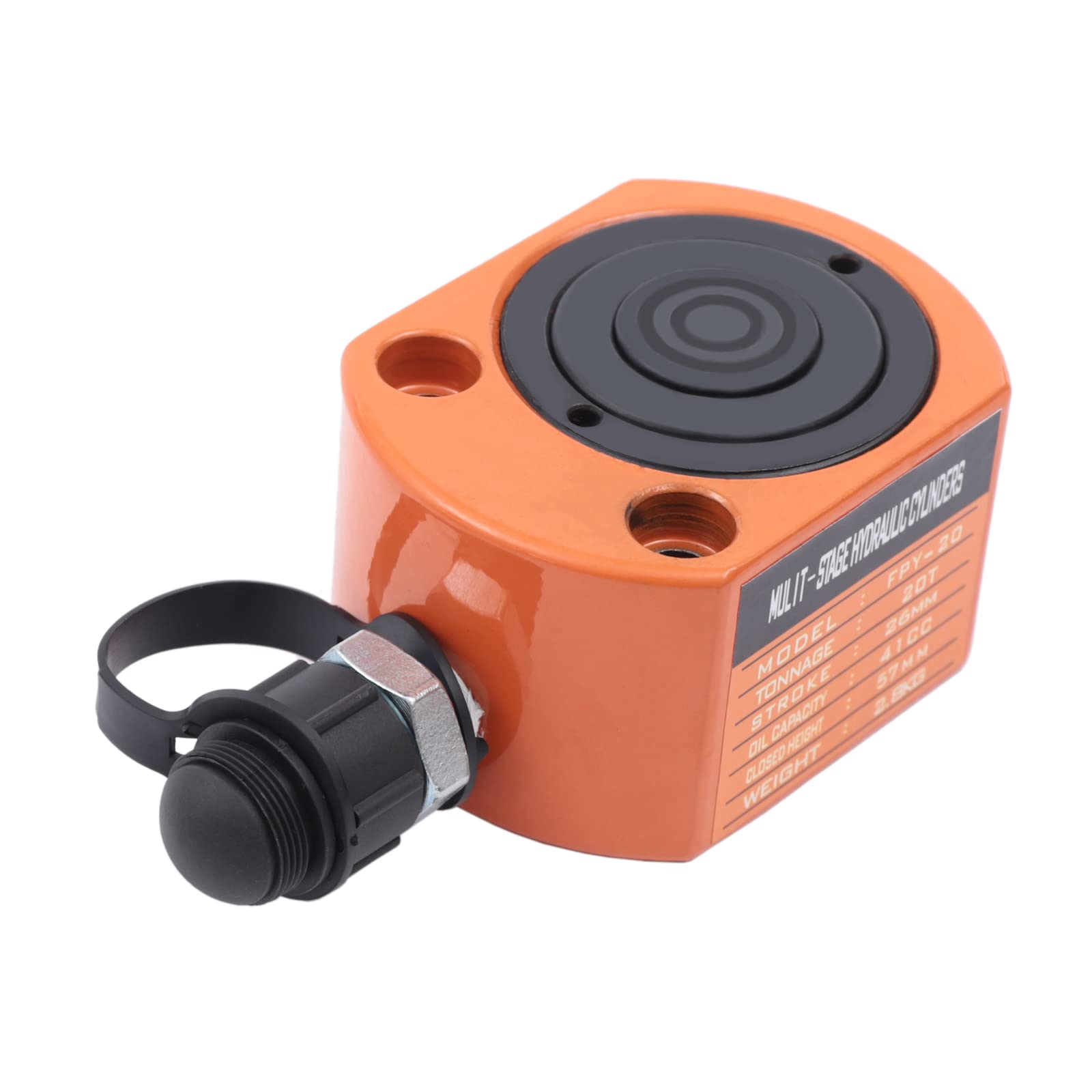 Gato hidráulico de 20T para botellas hidráulicas, cilindro hidráulico Jack Mini cilindro hidráulico de elevación para construcción naval, puente, construcción