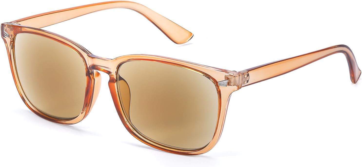VIEWBETTER Full Lens Reading Sunglasses for Women Men, Vintage UV400 Protection Sun Readers - Not Bifocal