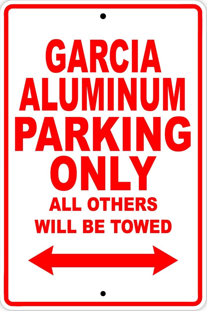 Garcia Parking Only Boat Ship Decor Novelty Notice Metal Sign