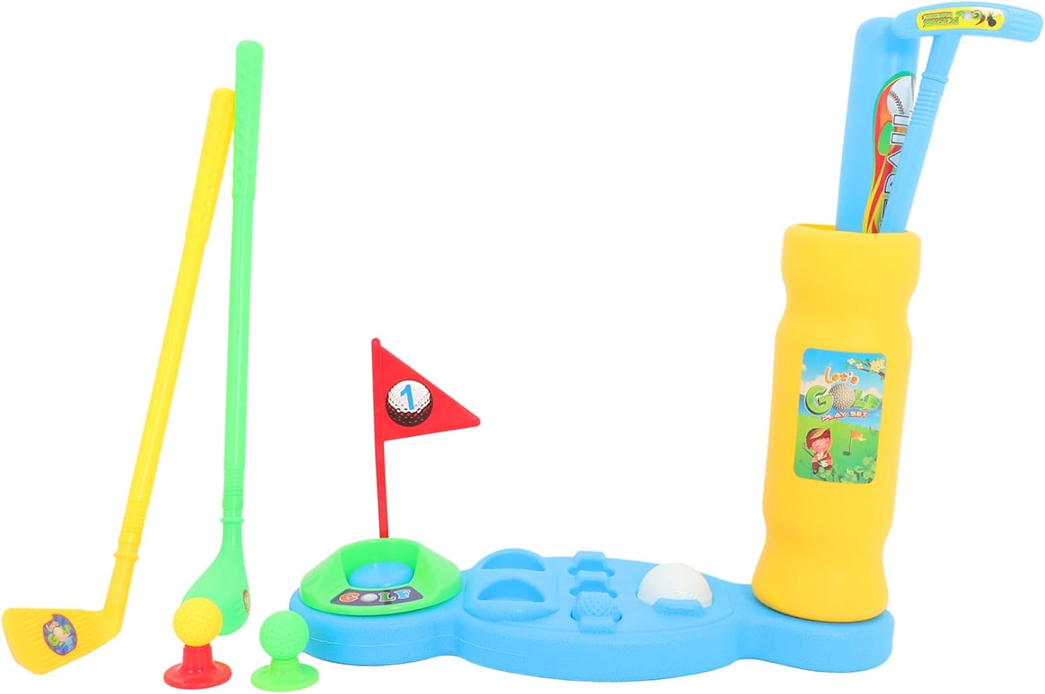 Golf for Outdoor Sports Realistic Golf Clubs and Balls Enhances Hand-Eye Coordination and Imagination Educational Lawn Game for S Exercise and Fun