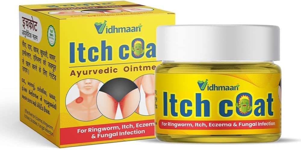 Vidhmaan Ayurveda Itch Coat Anti Fungal Infection for Ringworm, itching, Eczema (44GM)