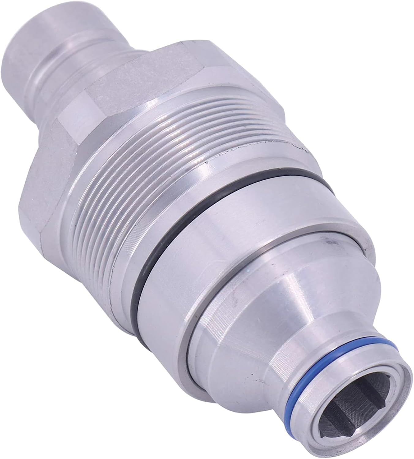 HOLDWELL Male Flat Face Coupler compatible with AT406474 compatible with John Deere Skid Steer Loaders 320E 323E 328E 326E 329E 332E 318E 333E 319E