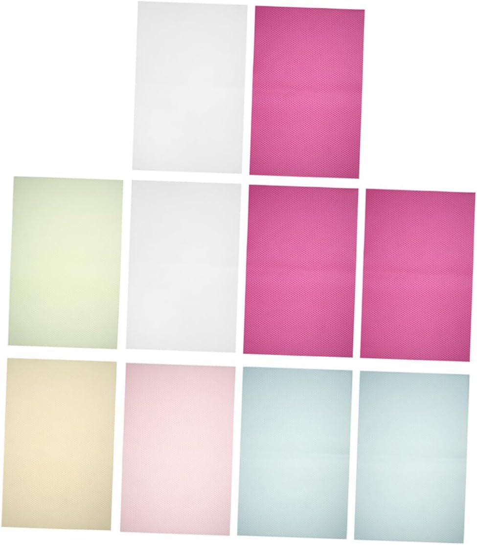 10pcs Non- Shelf Liners Cuttable Cabinet and Drawer Mats for Kitchen Refrigerator and Home Organization Mixed Colors
