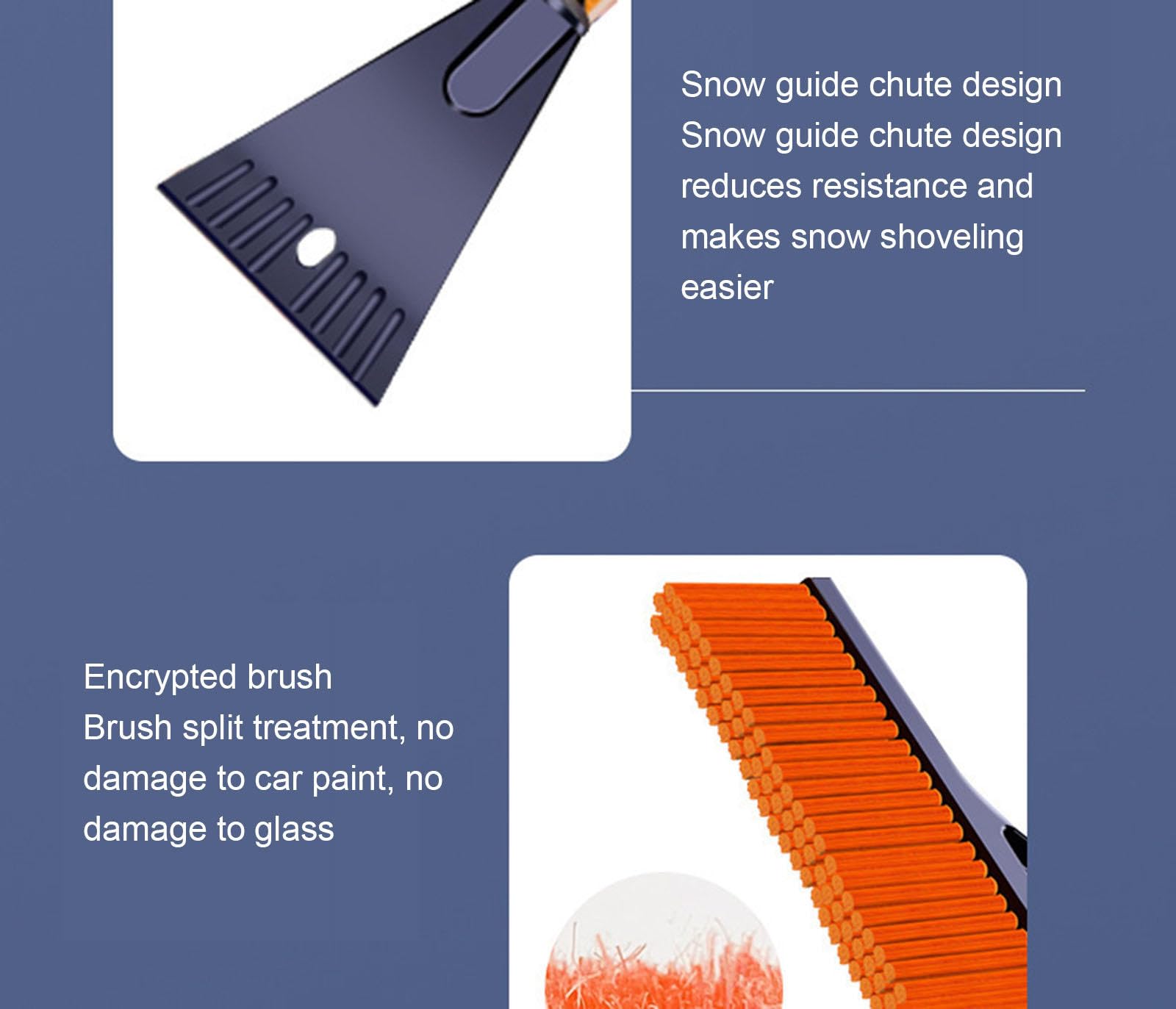 Spazzola da Neve con Raschiaghiaccio per Parabrezza Auto | Raschietto e Spazzola per Neve per Auto con Impugnatura Ergonomica in Schiuma Accessori Invernali,C