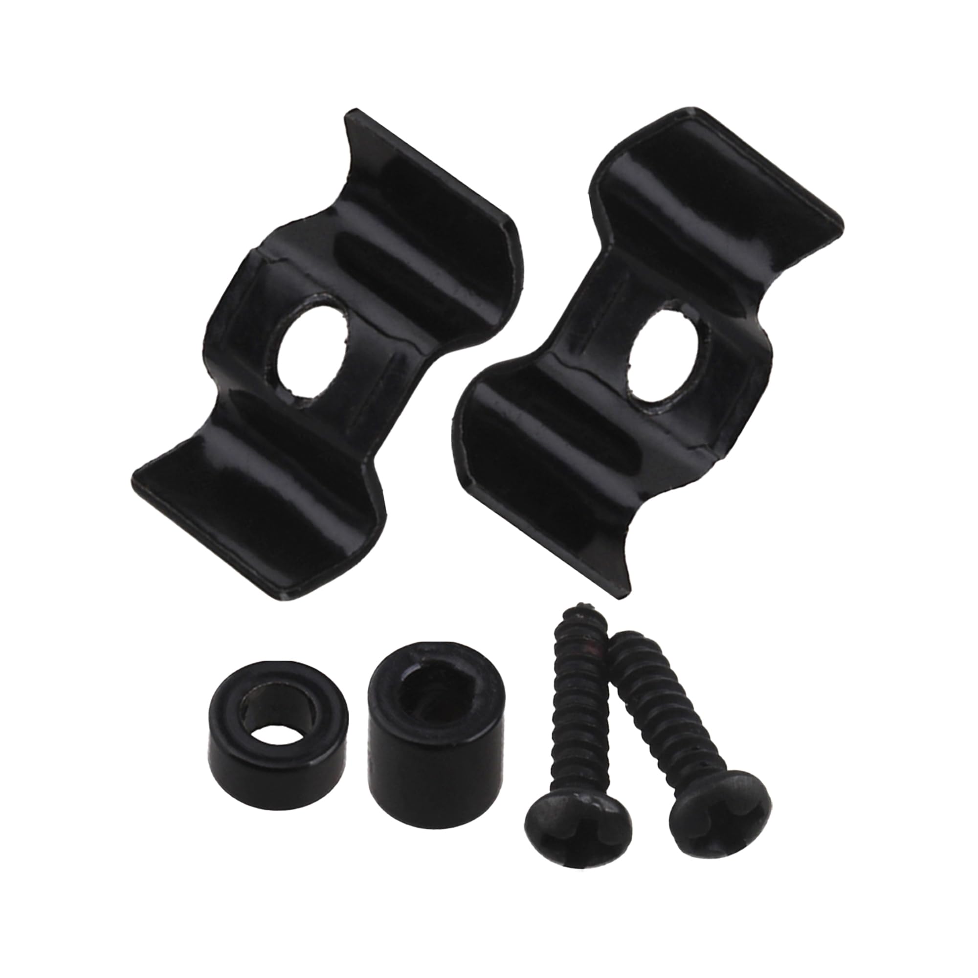 Yibuy 3 Pieces Black Vintage Guitar String Trees Retainers with Screwdriver Kit 0.51