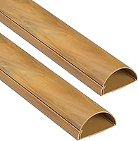 Vista 12 de D-Line Ocultador de cable semicircular, cubierta de cable patentada, ocultar cables de montaje en pared de TV, canaleta para cables, cubiertas