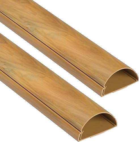 Miniatura 12 de D-Line Ocultador de cable semicircular, cubierta de cable patentada, ocultar cables de montaje en pared de TV, canaleta para cables, cubiertas