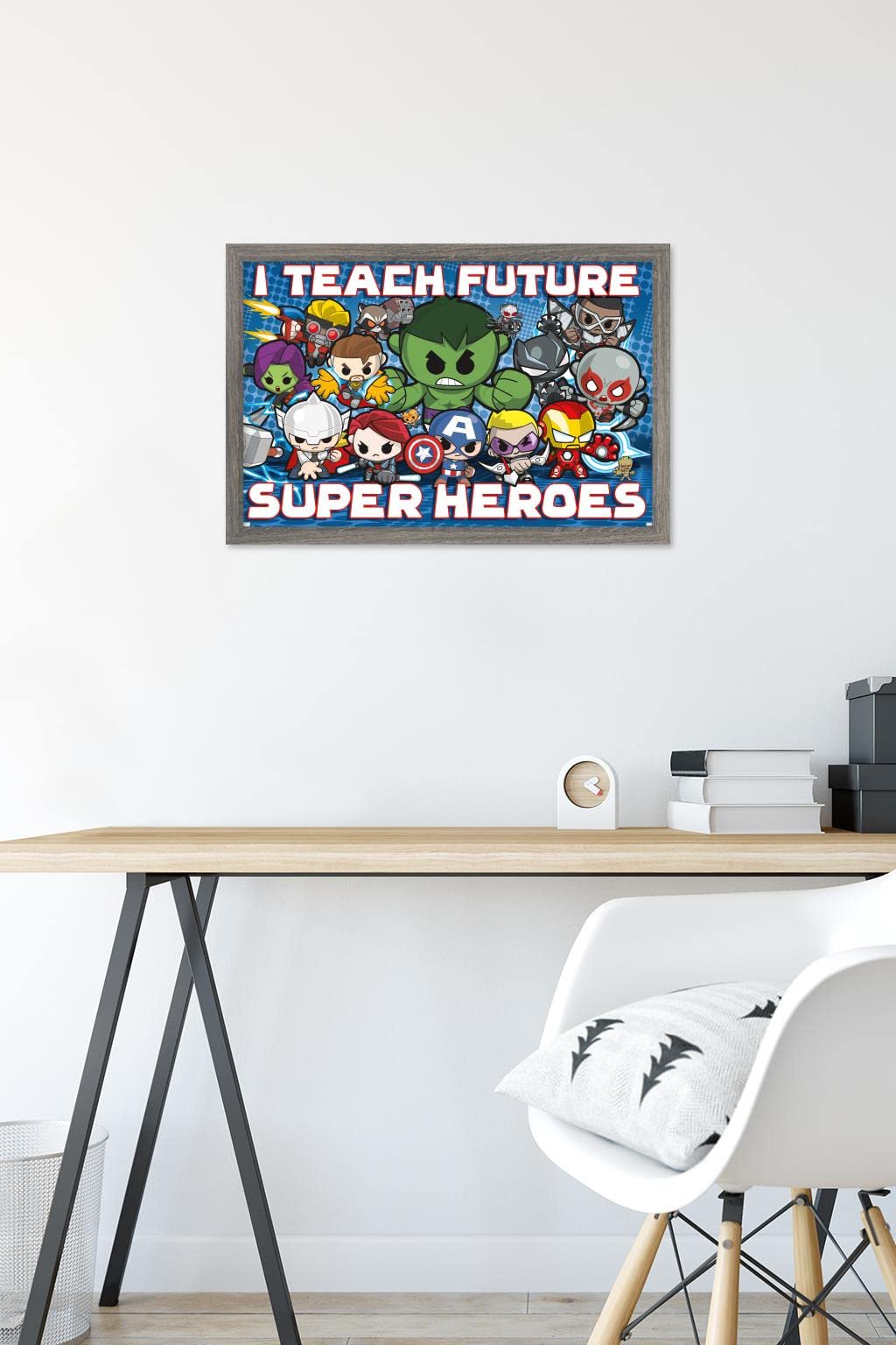 超貴重！非売品『MARVEL SUPER HEROES』サターン版 告知ポスター Amazon.com: Trends International Marvel Comics - I Teach Future