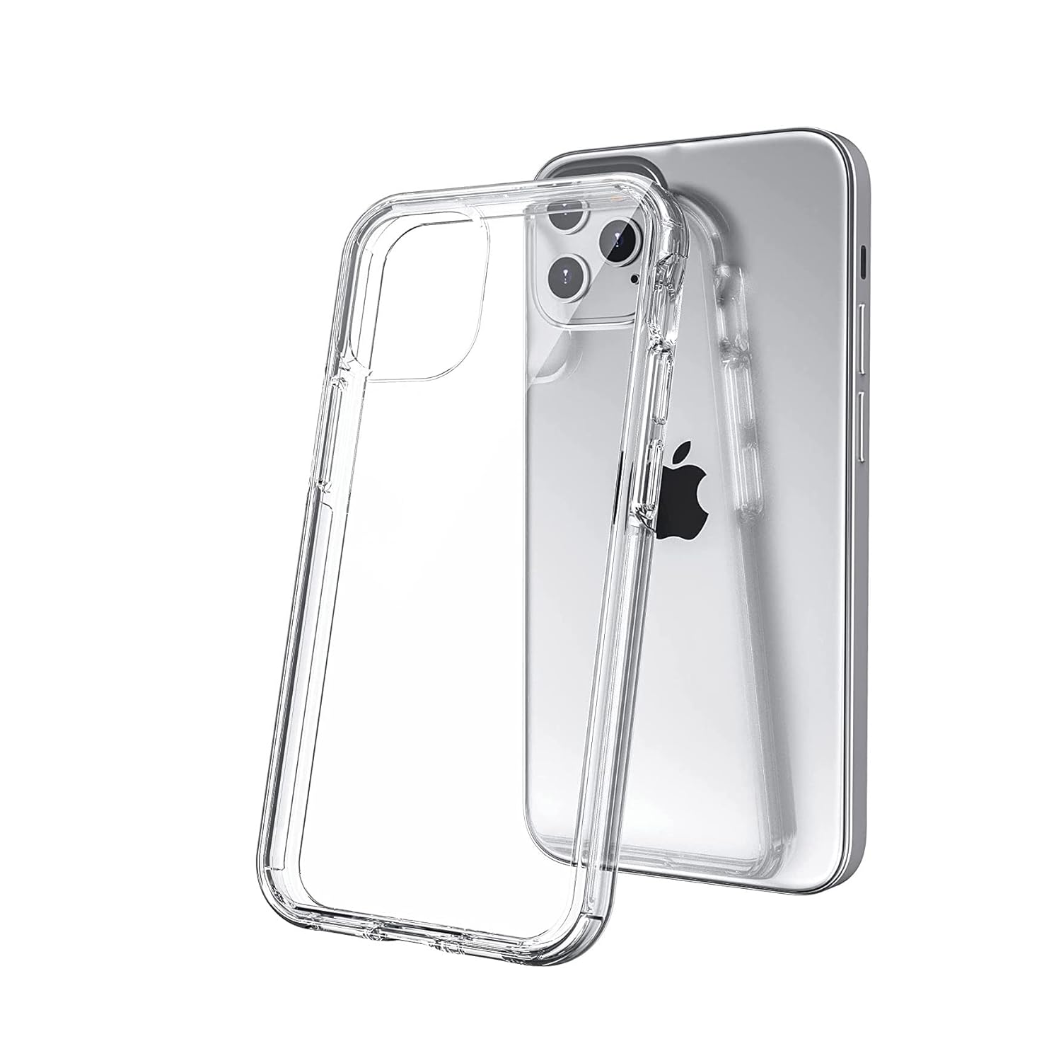 ZEDN Silicone Back Case for iPhone 12 Pro Max Back Cover Slim Clear