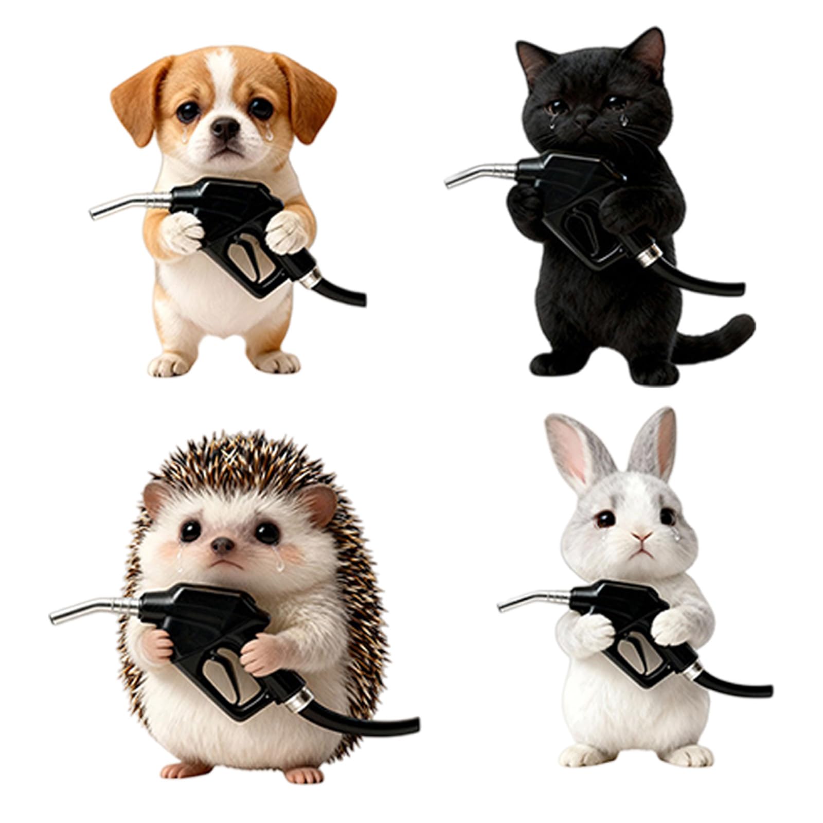 ordinarYone Funny Cartoon Animal Vinyls Decal Sticker with Waterproof Design for Outdoor Vehicle Personalization