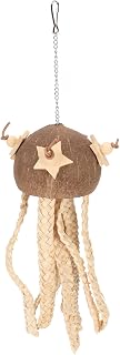 Brinquedos Brinquedo para Triturar Periquitos, Brinquedos Foraging Brinquedo para Pendurar Em Gaiola Brinquedo para Triturar Casca de Coco Brinquedos para Mastigar Brinquedos