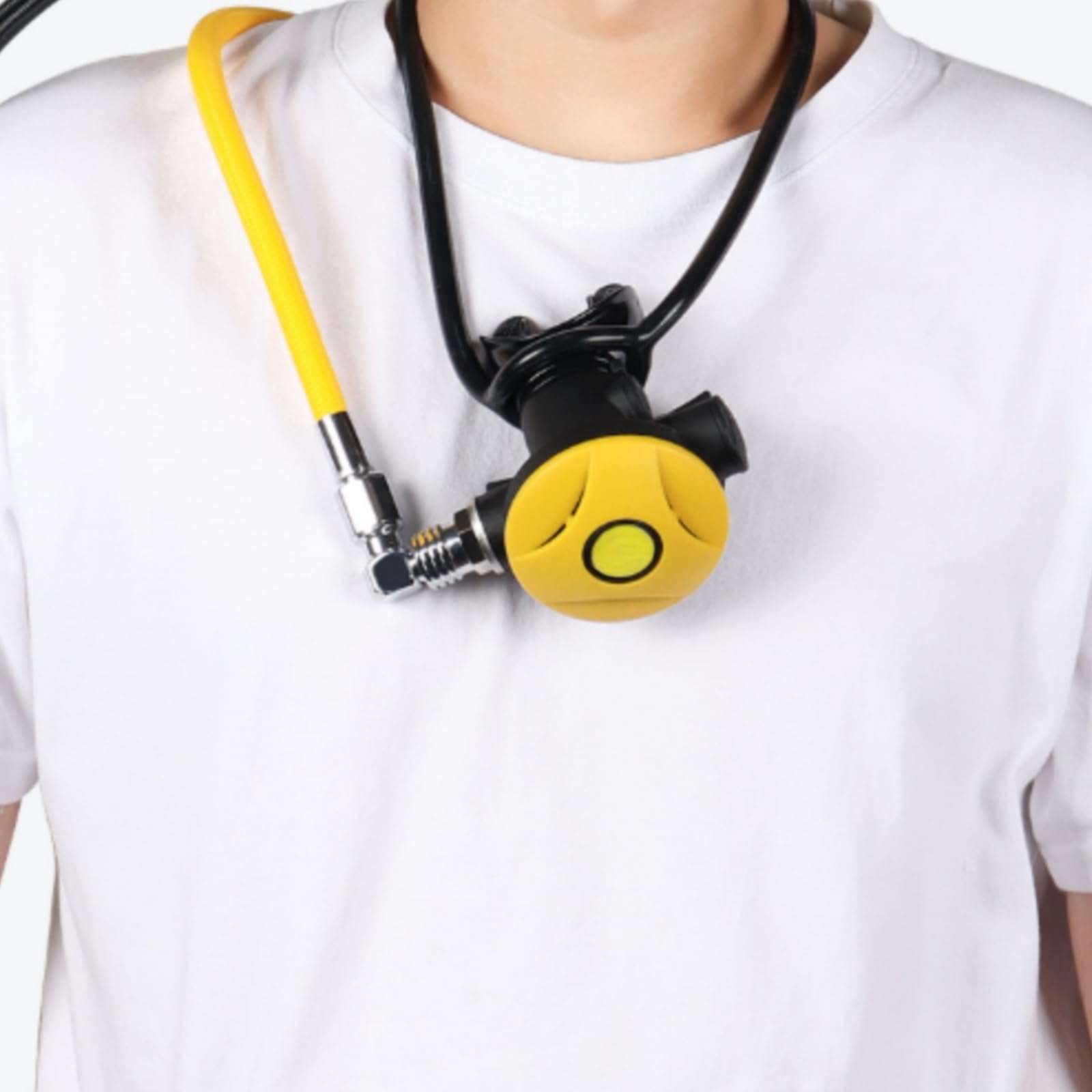 Cinturino Collo Subacqueo Regolatore Collare Silicone Cordino Sub Loop Continuo Profilo Liscio Antiabrasione Tenuta Stabile Accesso Immediato Adatto