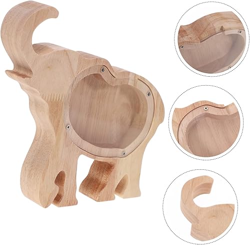 Miniatura 2 de TOYANDONA Alcancía de elefante para niños, alcancía para niños, alcancía para adultos, tarro de dinero con punta de elefante, tarro de ahorro
