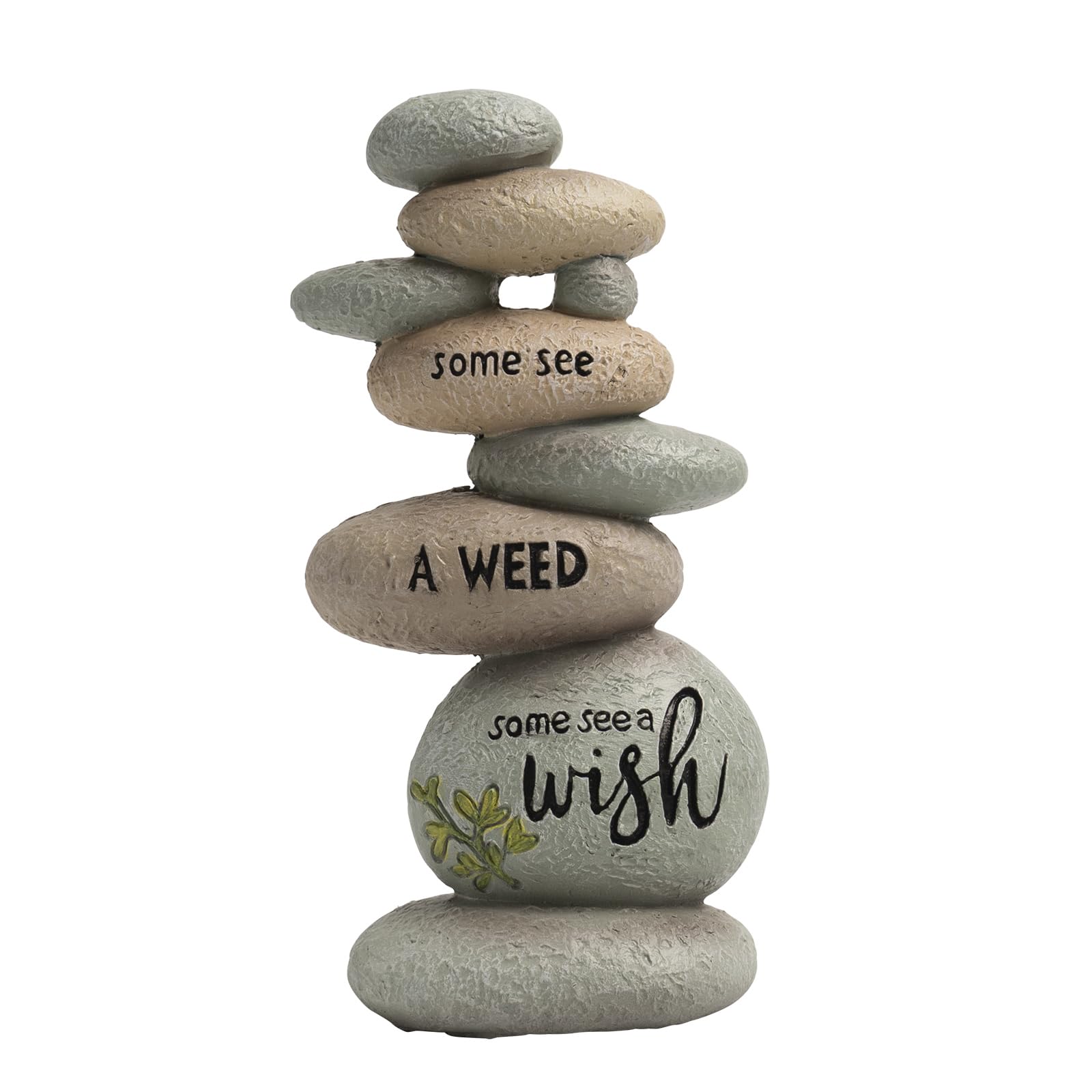 Stacking Rocks Zen, 6.2 Inch Resin Stone Meditation Den Room Office Desk Spring Decor Garden Home Decorations, Zen Gifts for Adults