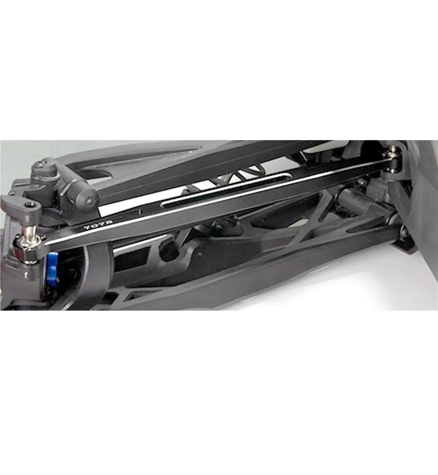 Varilla de Tracción para TRAXXAS para X-MAXX para WideMaxx 8S para XRT 1/6 RC Piezas De Actualización Coche 2 Uds Enlaces Punta Metal Varilla Enlace 202 Mm(White)
