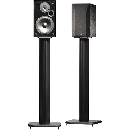 SANUS BF31-B1 31" Speaker Stands for Bookshelf Speakers up to 20 lbs - Black - Set of 2