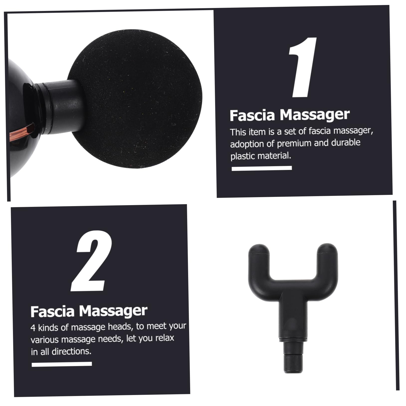 Dispositivo per Massaggio Fascia Ricaricabile 1800mah, Plastica