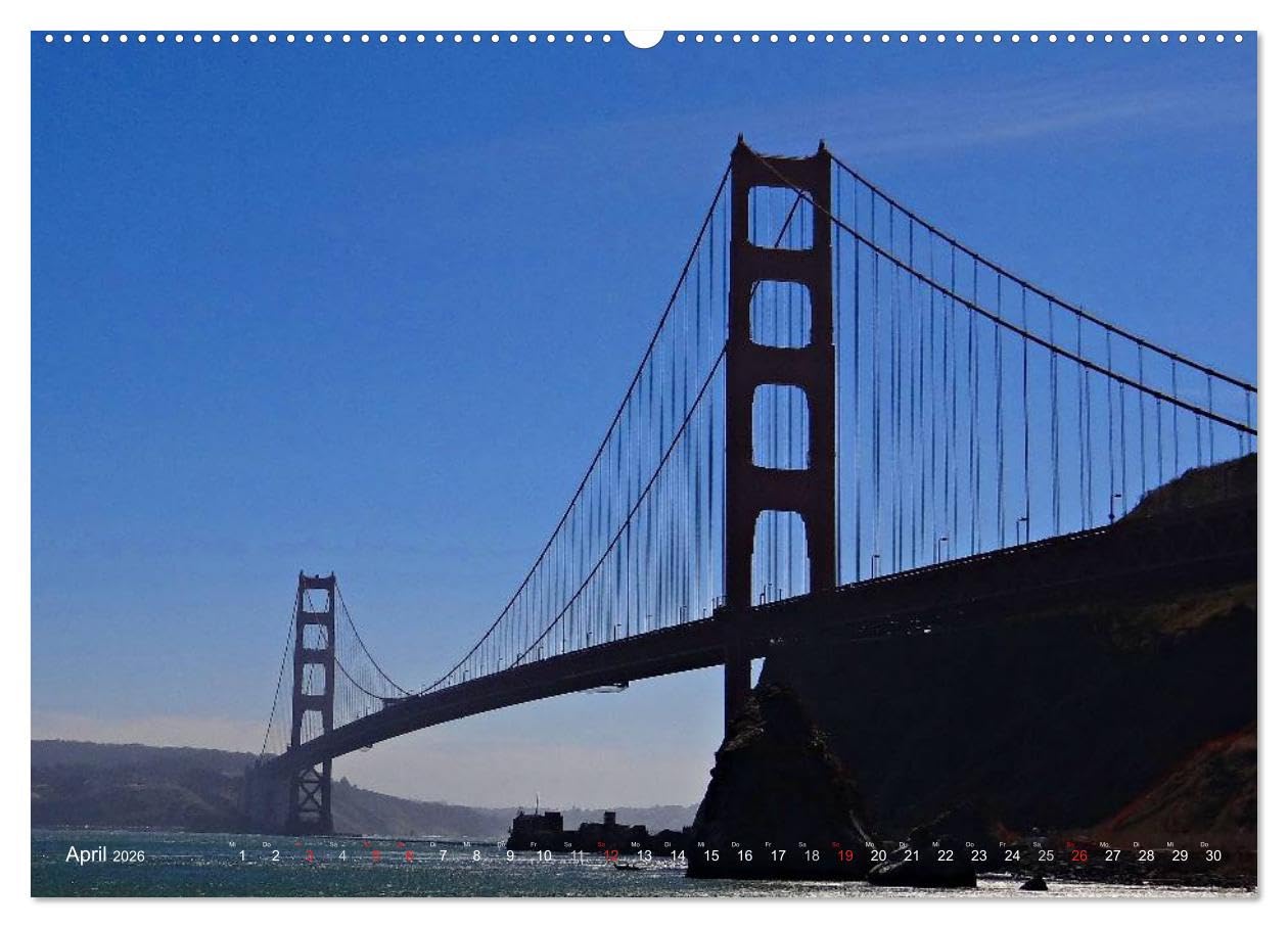 San Francisco Westküste USA (hochwertiger Premium Wandkalender 2026 DIN A2 quer), Kunstdruck in Hochglanz: San Francisco, eine der schönesten und aufregensten Städte der Welt (CALVENDO Orte)
