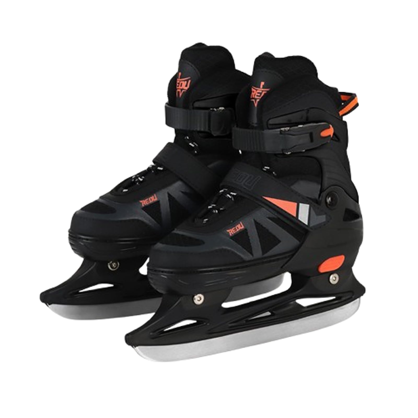 Patins à glace pour hommes et femmes Patinage de vitesse sur glace pour débutants Patins à glace réglables Patins À Glace avec Système De Laçage Rapide Et Boucle À Poussoir pour Un Maintien Sûr