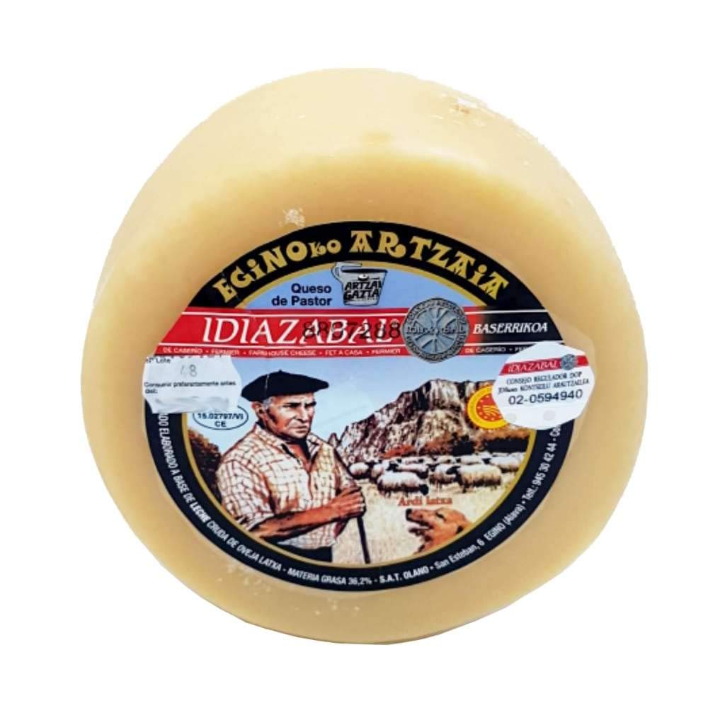 Queso Idiazabal Blanco de Pastor Elaboración Artesanal Peso 1300 gramos - Denominación de Origen