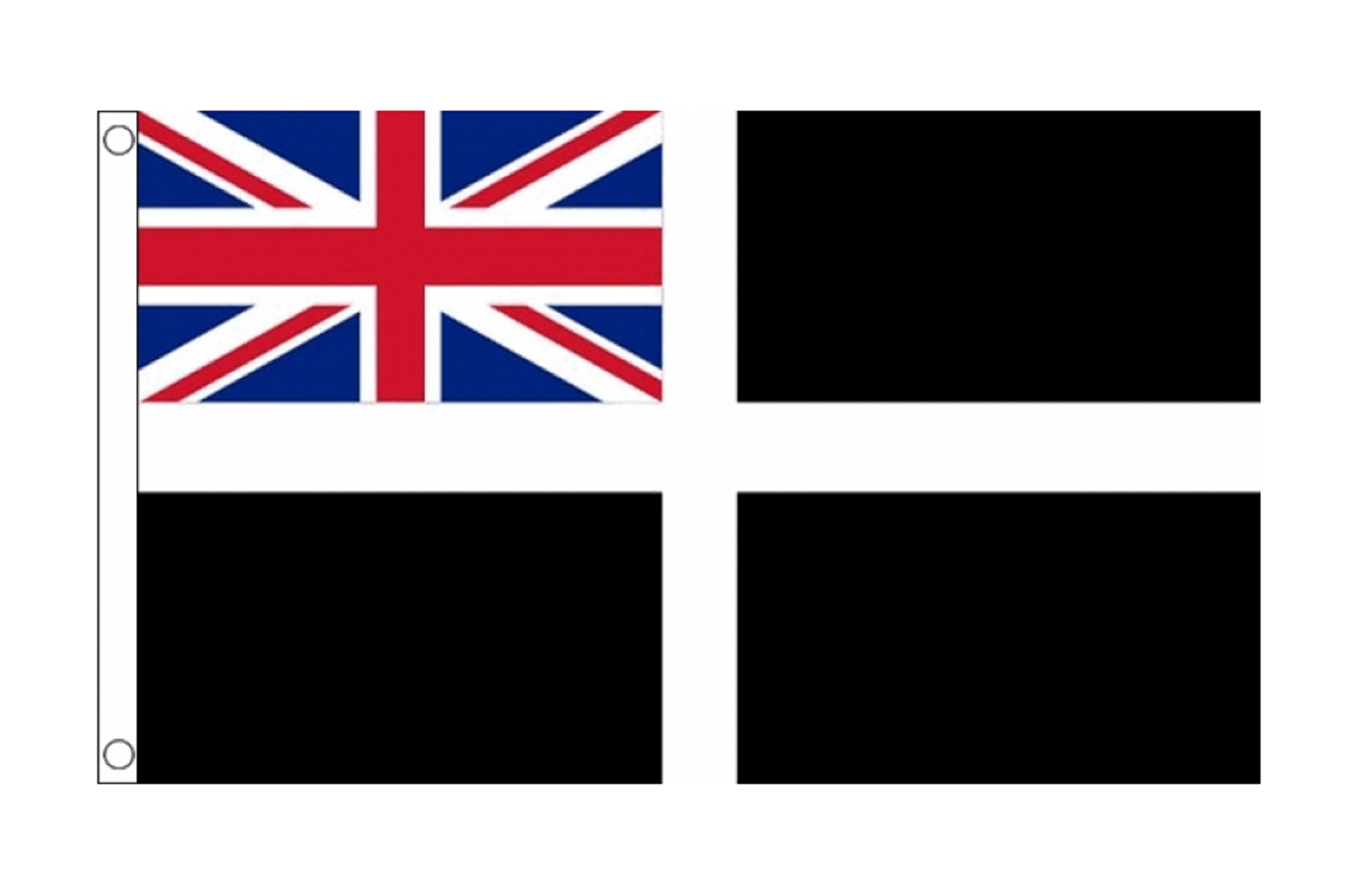 Cornwall Ensign Military Small 3ft x 2ft (90cm x 60cm) Polyester Flag