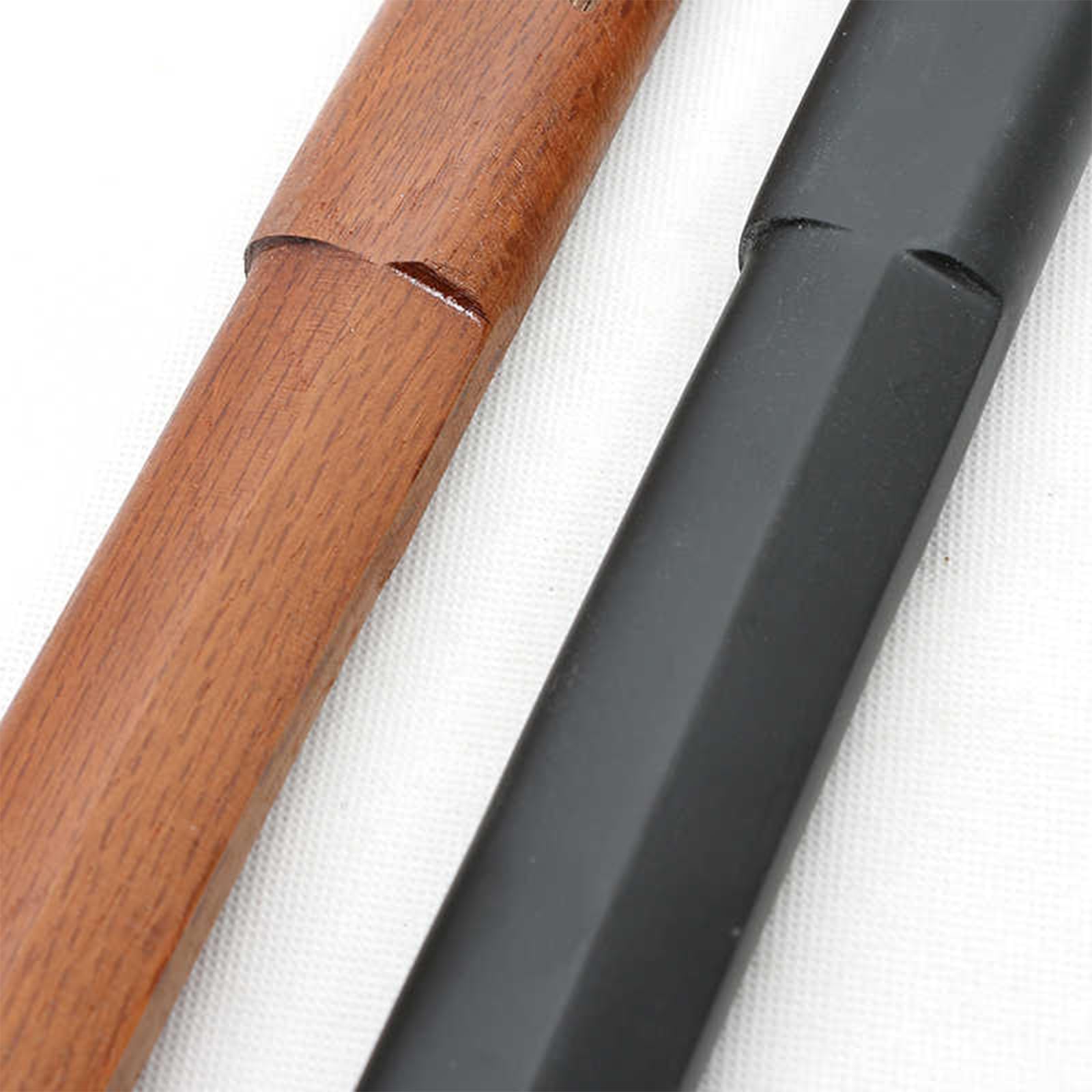 Espadas de Madera para Entrenamiento de Kendo de 100 cm,Espada samurái de Madera,bokken Artesanal para Entrenamiento,Cosplay,utilería,actuaciones y Regalos (Negro/marrón)