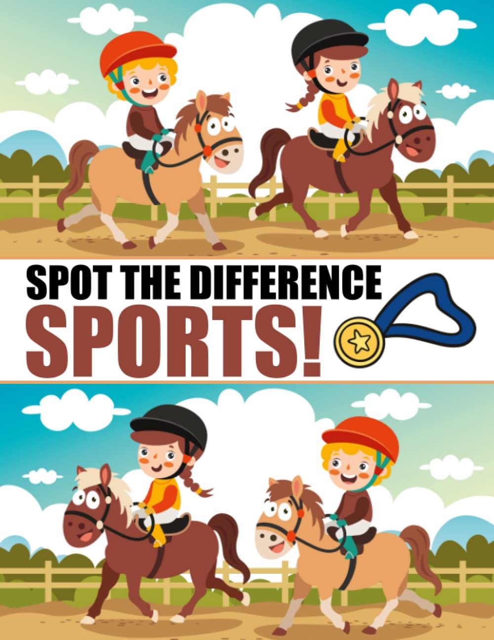 Spot the Difference Sports!: A Fun Picture Puzzle Books for Children Age 6-10