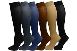 6 Pairs of Silky Smooth Knee High Tights, the Perfect Wardrobe Staple for Sophisticated Women