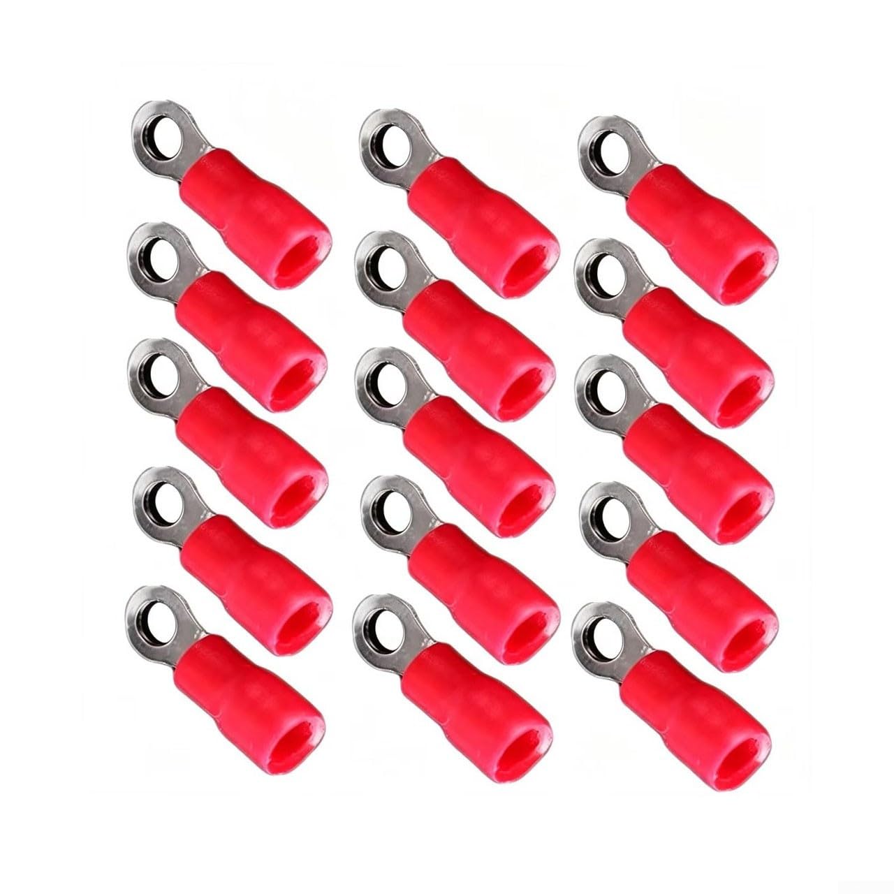 Terminal Anillo Aislado PVC para calibre 20-16 AWG Terminal Anillo(1.25-12)