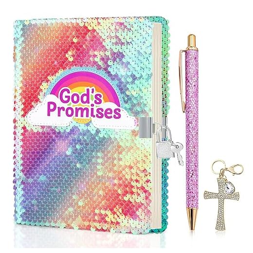 Sequin Diary with Lock, Prayer Journal