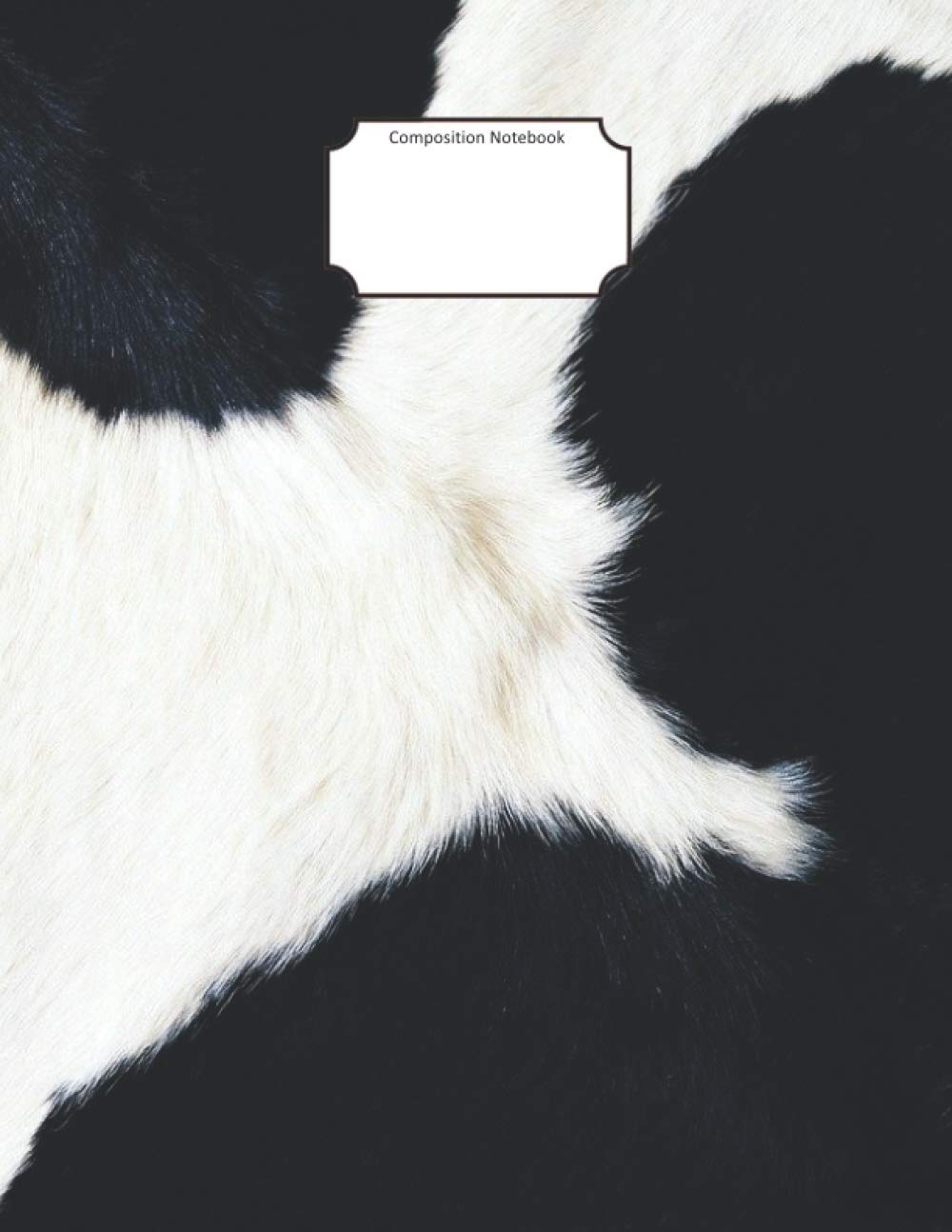Composition Notebook: Cow Fur Cover, Wide Ruled Notebook Journal for Students, Adults, Girls, Cow Lovers for Home, School, Class, Writing, Note Taking
