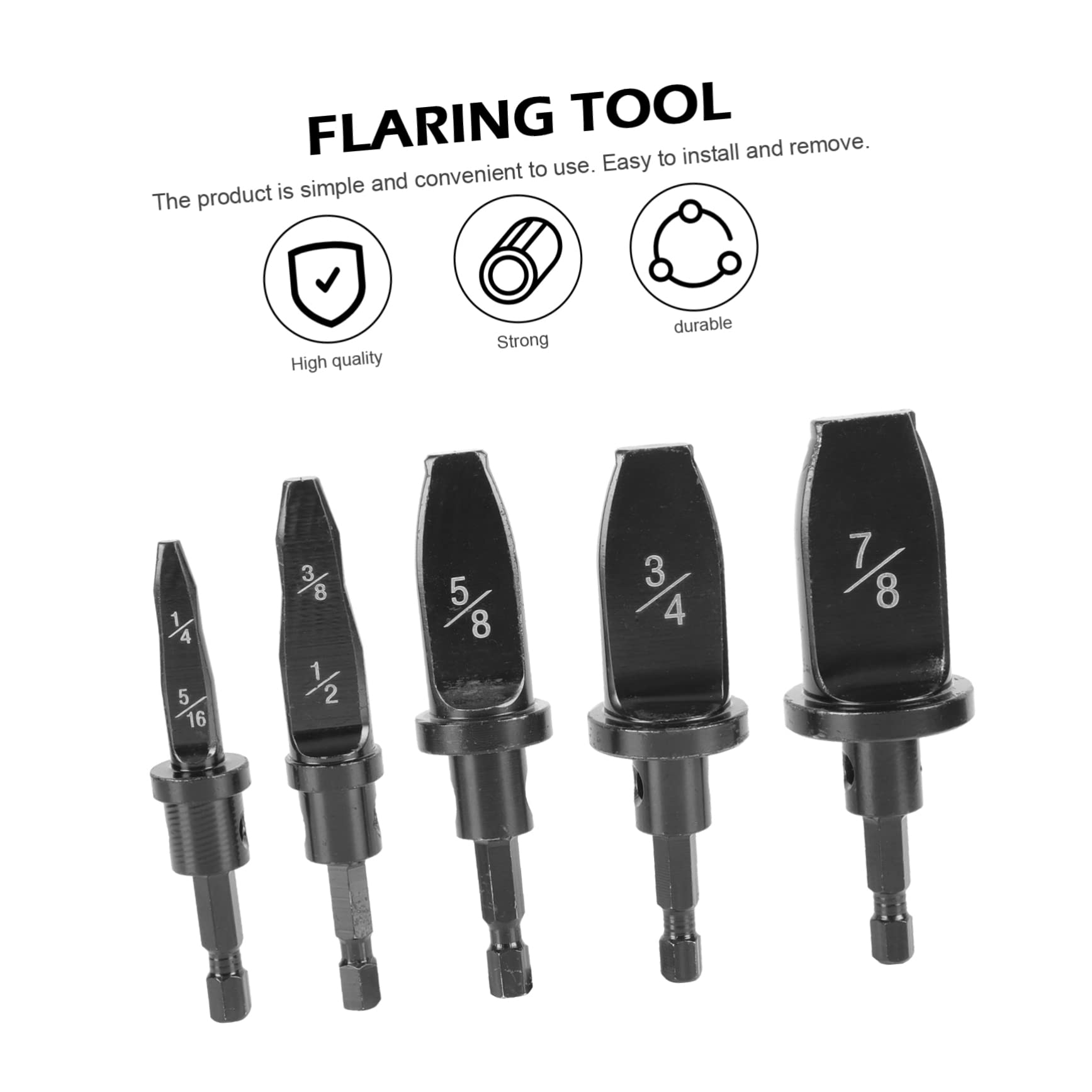 MAGICLULU 5 piezas Manual de Tubos de para Taladro Eléctrico Herramienta de Abocardado para Hvac Compatible con Estándares de