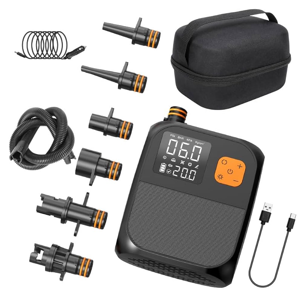 Amazon.co.jp: エアーポンプ 電動 空気入れ 25PSI サップ 電動