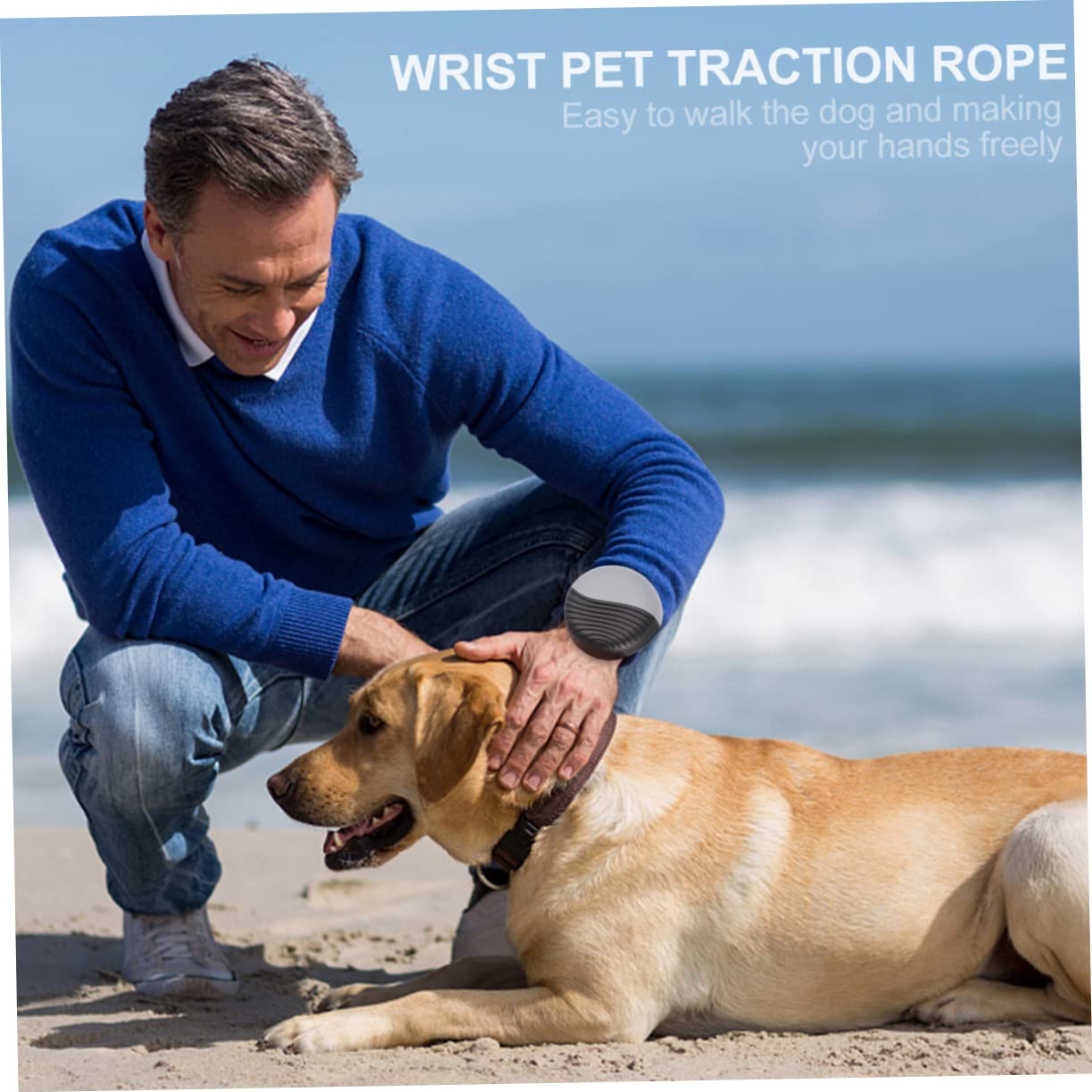 Toddmomy 1pc Automatic Stretchable Nylon Dog Pulling Rope for Pets Comfortable Wrist Traction Strap for Daily Walking Jogging and Hiking Grey