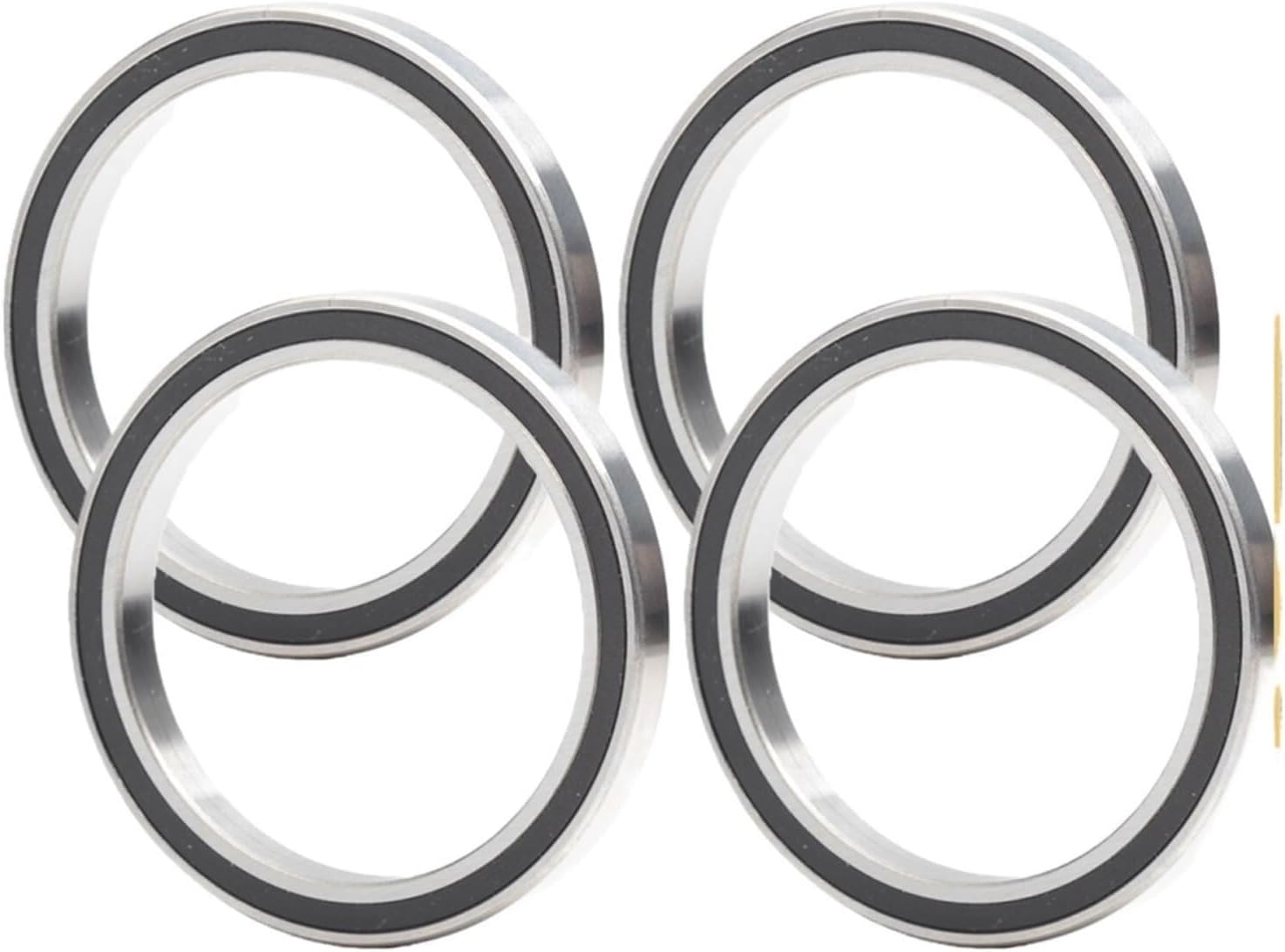 Bearings, 6707 2RS Bearing 35 * 44 5 mm (4 PCS) Slim Thin Section 61707RS 6707RS Ball Bearings RS,High Load Carrying Capacity