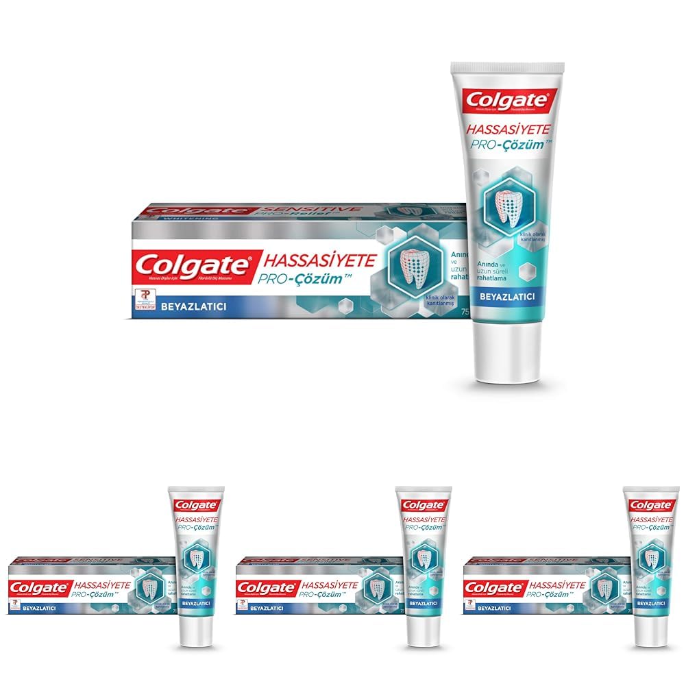 Colgate Hassasiyete Anında Çözüm Onarım + Hassas Beyazlık Diş Macunu 75 ml 4lü paket