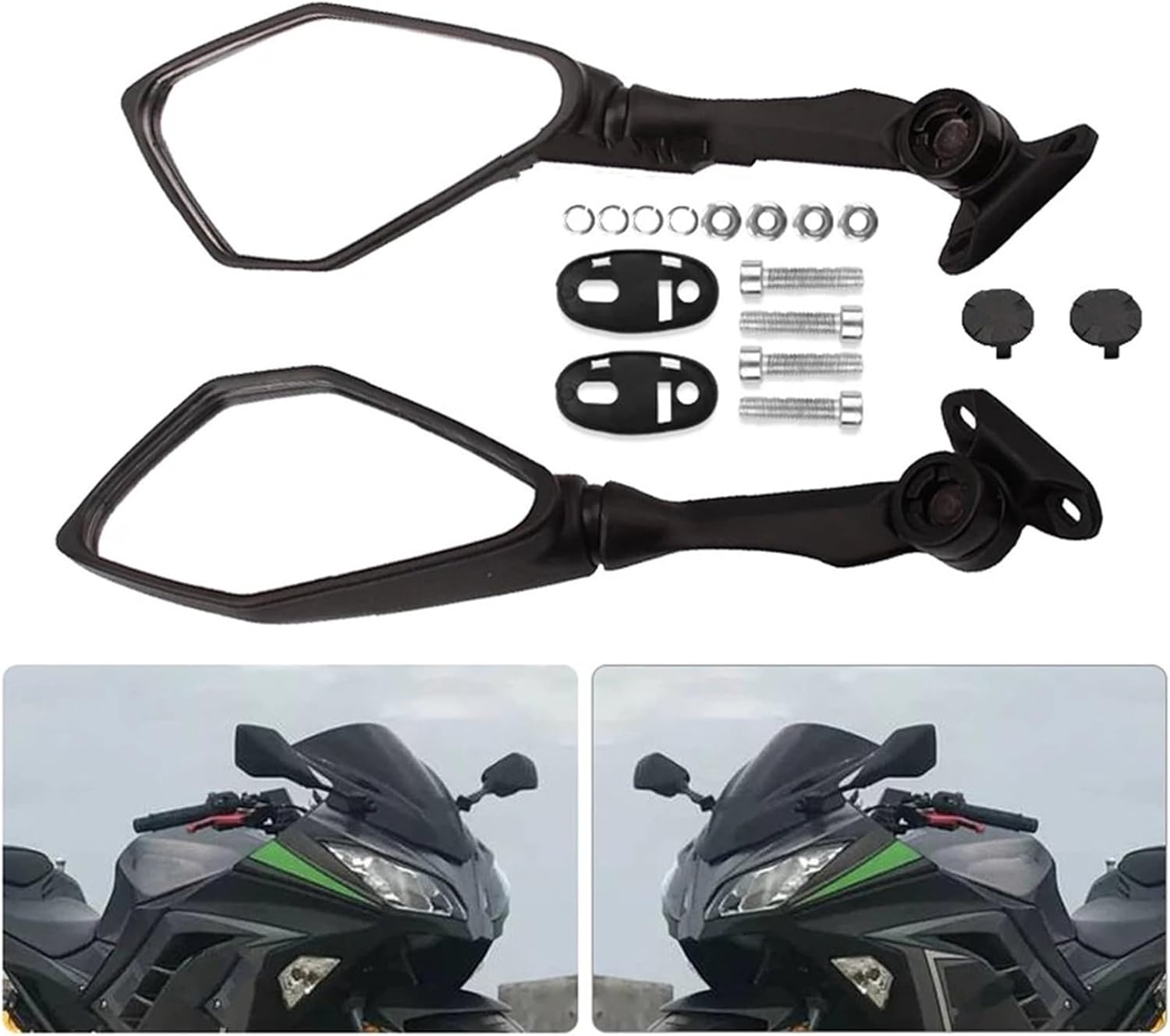 バイク用カウルミラー 小売業者 用に適合する忍者300R用EX300用に適合