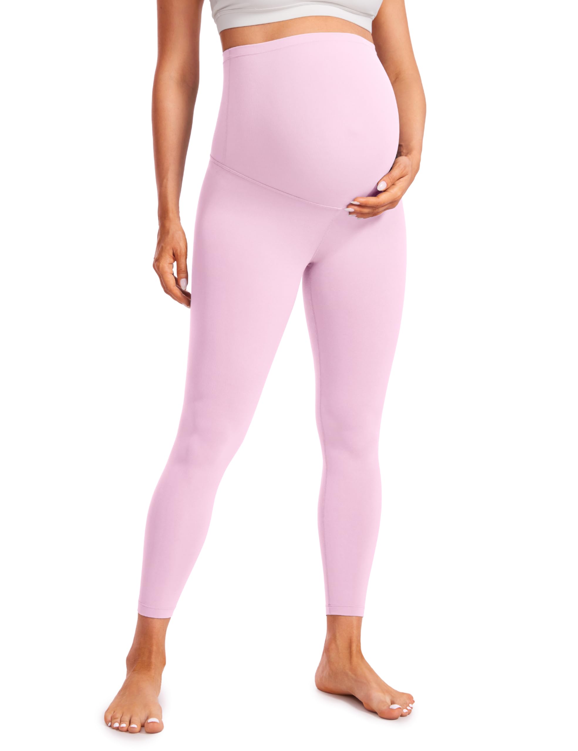 CRZ YOGA Women's Butterluxe 25" Maternity Leggings - Over Bump Workout Leggings Pregnancy Soft Belly Support Yoga Pants — view 15