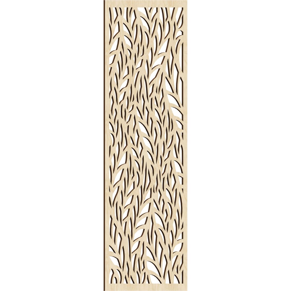 Ortonville Decorative Pierced Fretwork Wood Wall Panels, 21 3/8"W x 54 3/8"H x 1/4"T, Birch